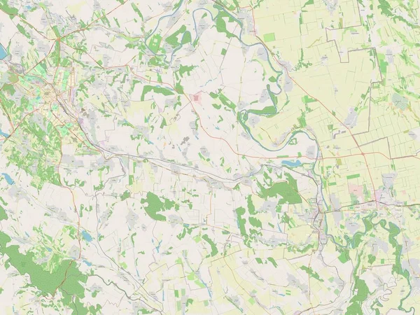 Anenii Noi Distrito Moldavia Mapa Calle Abierto —  Fotos de Stock