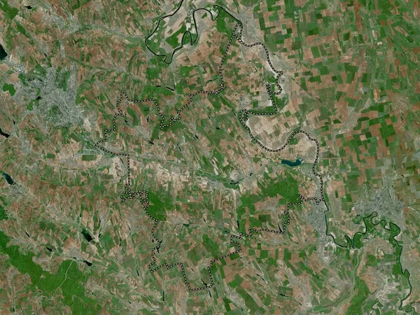 Anenii Noi Bezirk Moldawien Hochauflösende Satellitenkarte — Stockfoto