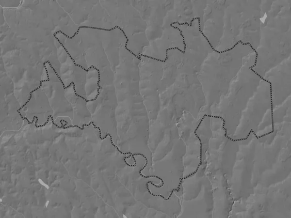 Briceni 摩尔多瓦区 附有湖泊和河流的比尔韦勒高地图 — 图库照片