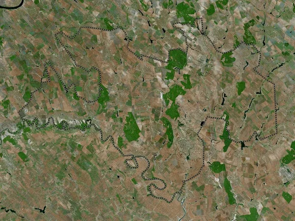 Briceni Distriktet Moldavien Högupplöst Satellitkarta — Stockfoto