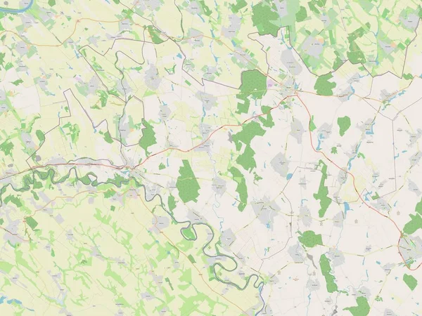 Брічени Район Молдови Відкрита Карта Вулиць — стокове фото