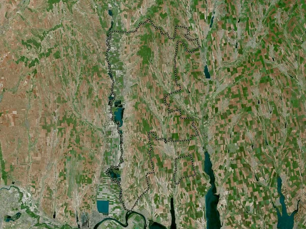 Cahul Kreis Moldawien Hochauflösende Satellitenkarte — Stockfoto