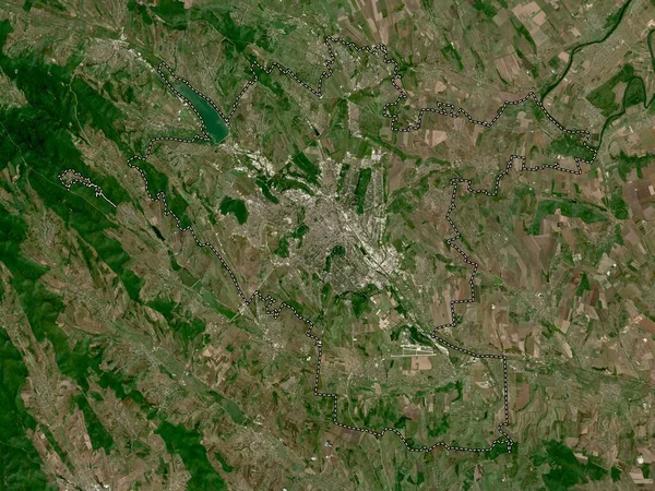 Chisinau Stad Moldavië Satellietkaart Met Hoge Resolutie — Stockfoto