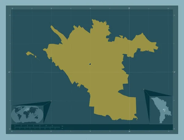 基希讷乌 摩尔多瓦市 固体的颜色形状 角辅助位置图 — 图库照片