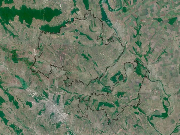 Criuleni District Moldavie Carte Satellite Basse Résolution — Photo