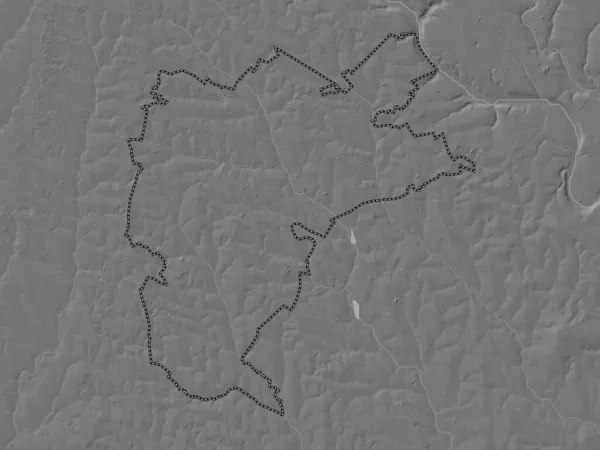Donduseni Distretto Moldova Mappa Dell Elevazione Bilivello Con Laghi Fiumi — Foto Stock