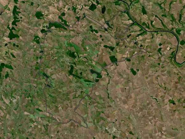 Donduseni Distrito Moldávia Mapa Satélite Alta Resolução — Fotografia de Stock
