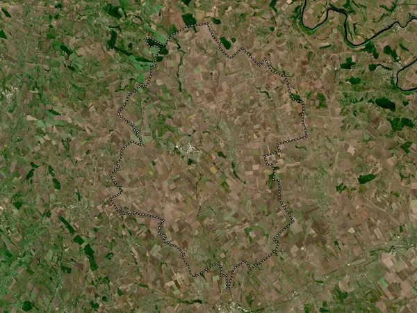 Drochia Distretto Moldova Mappa Satellitare Alta Risoluzione — Foto Stock