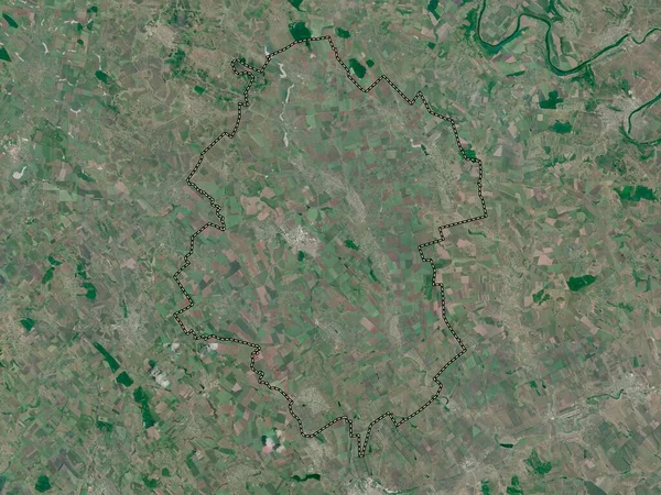 Drochia Distriktet Moldavien Lågupplöst Satellitkarta — Stockfoto
