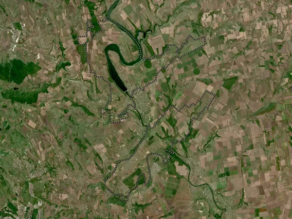 Dubasari Distriktet Moldavien Högupplöst Satellitkarta — Stockfoto
