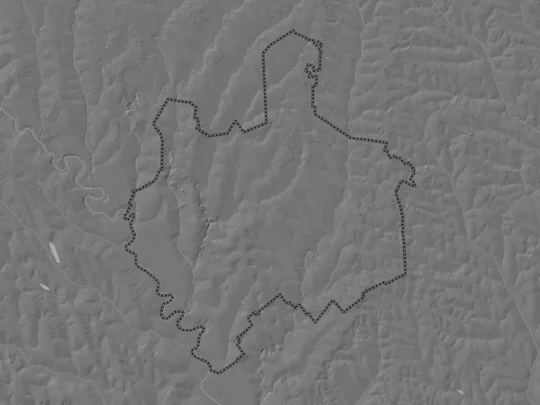Edinet Bezirk Moldawien Karte Mit Seen Und Flüssen Auf Zwei — Stockfoto