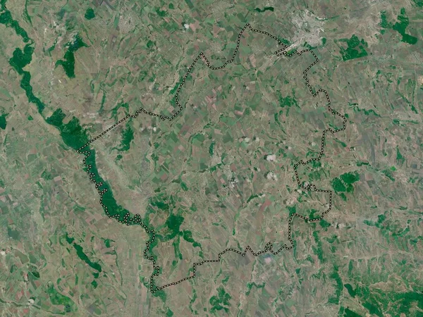 Falesti Distriktet Moldavien Lågupplöst Satellitkarta — Stockfoto
