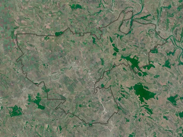 Floresti Distretto Moldova Mappa Satellitare Bassa Risoluzione — Foto Stock