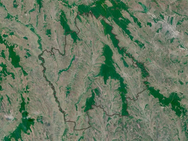 Hincesti Distriktet Moldavien Lågupplöst Satellitkarta — Stockfoto