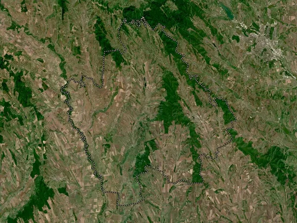 Hincesti Distrito Moldávia Mapa Satélite Alta Resolução — Fotografia de Stock