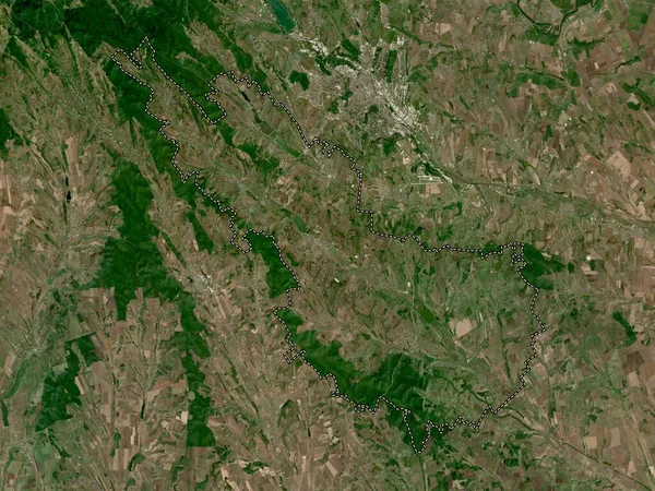 Ialoveni Distrito Moldávia Mapa Satélite Alta Resolução — Fotografia de Stock