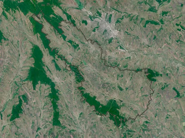 Ialoveni Distriktet Moldavien Lågupplöst Satellitkarta — Stockfoto