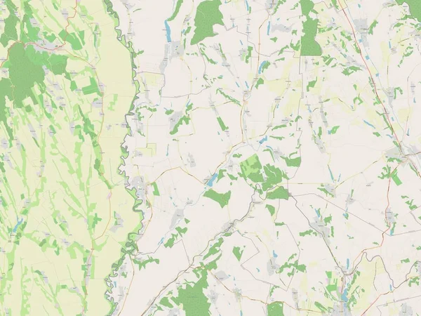 Leova Distrito Moldávia Abrir Mapa Ruas — Fotografia de Stock