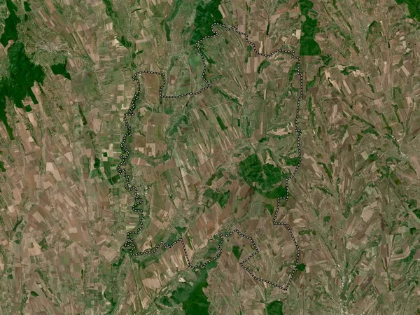 Leova Distriktet Moldavien Lågupplöst Satellitkarta — Stockfoto