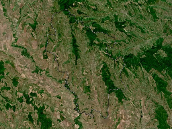 Nisporeni Distrito Moldávia Mapa Satélite Baixa Resolução — Fotografia de Stock