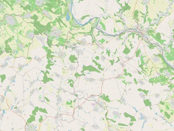 Ocnita Distrito Moldavia Mapa Calle Abierto — Foto de Stock