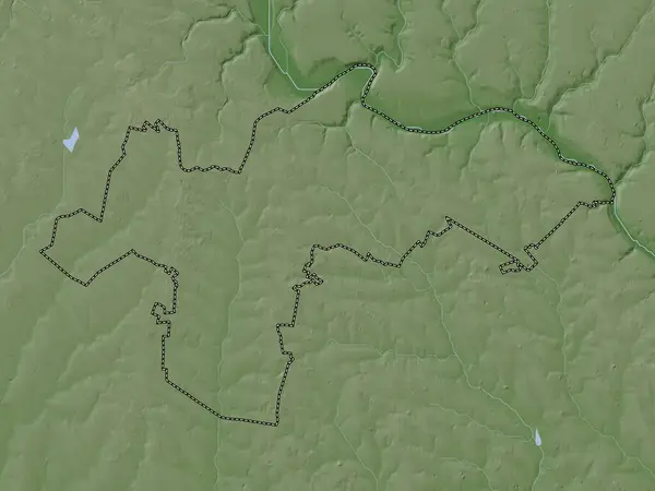 Ocnita Distretto Moldova Mappa Dell Elevazione Colorata Stile Wiki Con — Foto Stock