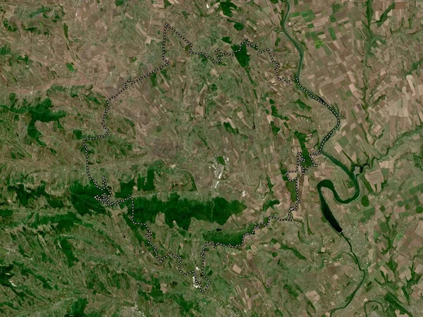 Orhei Distriktet Moldavien Högupplöst Satellitkarta — Stockfoto