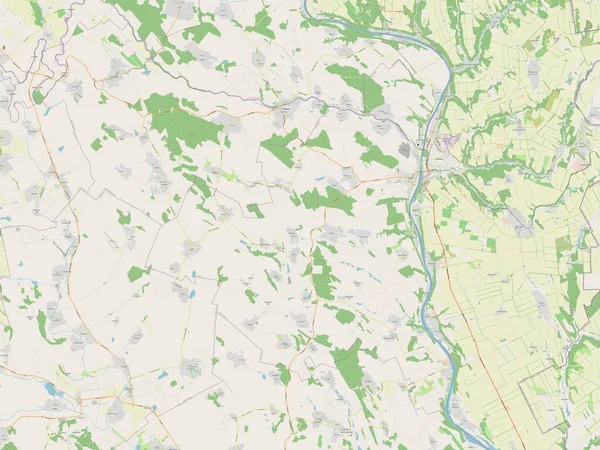 Rezina Distrito Moldavia Mapa Calle Abierto —  Fotos de Stock