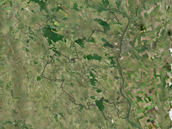 Rezina Raionul Moldova Înaltă Rezoluție Satelit Hartă — Fotografie, imagine de stoc