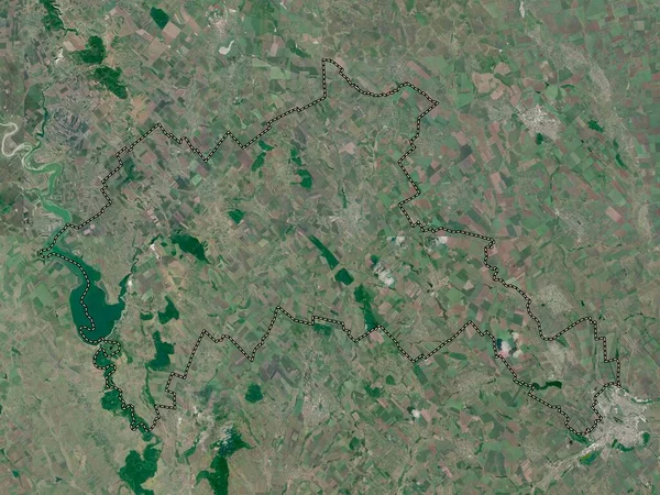 Riscani Distrito Moldavia Mapa Satelital Baja Resolución — Foto de Stock