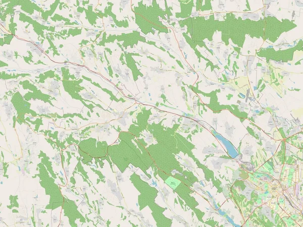Страсени Район Молдови Відкрита Карта Вулиць — стокове фото