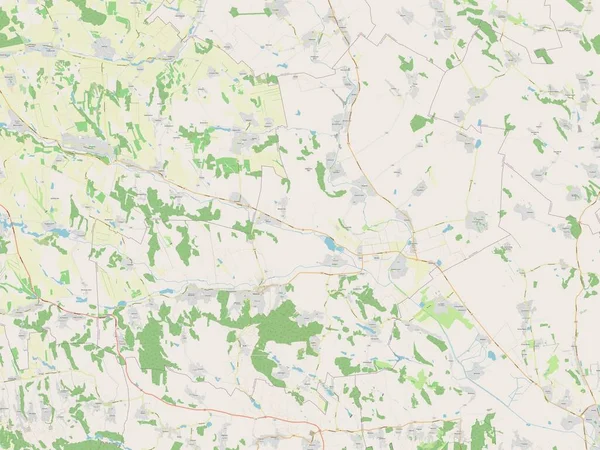 Telenesti Район Молдови Відкрита Карта Вулиць — стокове фото