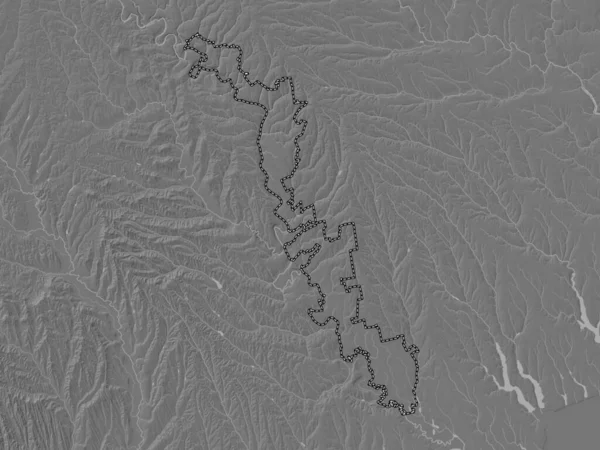 トランスニストリア モルドバの領土単位 湖や川と二階の標高マップ — ストック写真