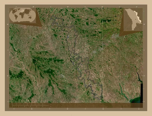 Υπερδνειστερία Εδαφική Ενότητα Της Μολδαβίας Δορυφορικός Χάρτης Χαμηλής Ανάλυσης Τοποθεσίες — Φωτογραφία Αρχείου
