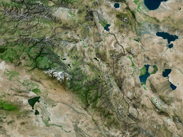 Bayan Olgiy Mongoliet Högupplöst Satellitkarta — Stockfoto