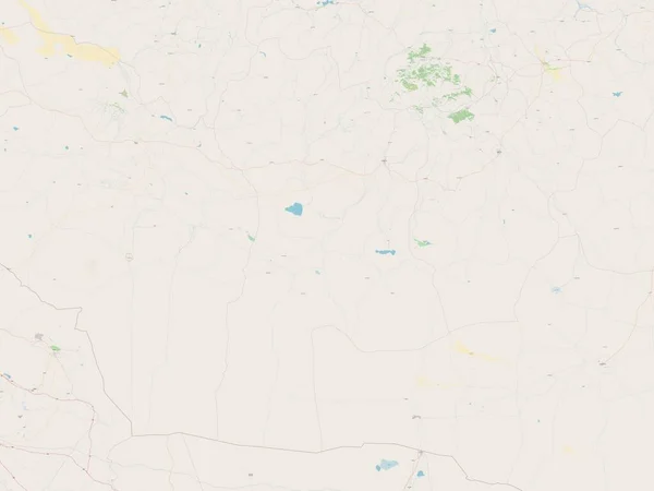Bayanhongor Prowincja Mongolia Otwarta Mapa Ulic — Zdjęcie stockowe