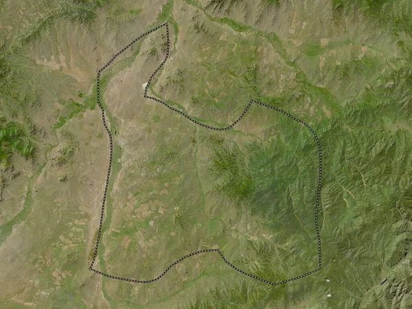 Дархан Уул Муниципалитет Монголии Карта Низкого Разрешения — стоковое фото