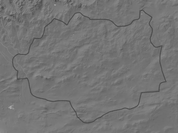 Dundgovi Provincia Della Mongolia Mappa Dell Elevazione Bilivello Con Laghi — Foto Stock