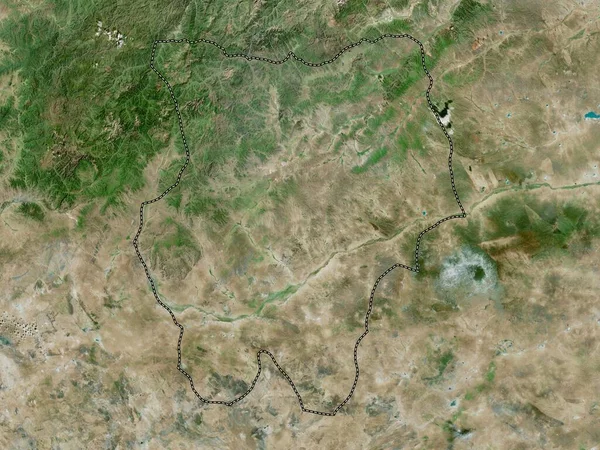 Hentiy Provincia Mongolia Mapa Satélite Alta Resolución — Foto de Stock