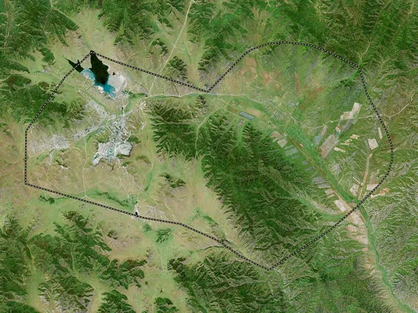 Orhon Gmina Mongolia Mapa Google Wysokiej Rozdzielczości — Zdjęcie stockowe