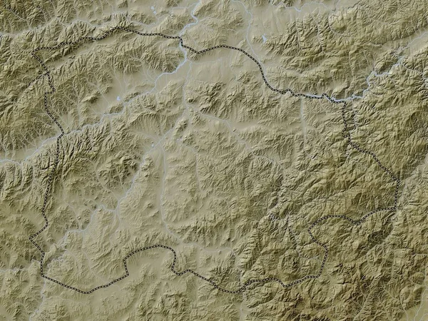 Selenge Provincie Mongolsko Výškové Mapy Barevné Stylu Wiki Jezery Řekami — Stock fotografie