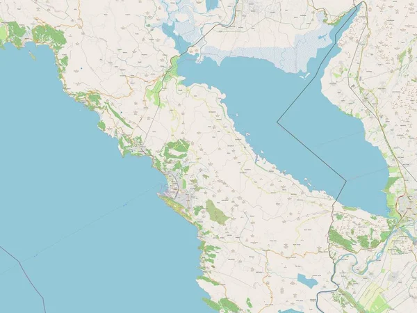 Bar Comune Montenegro Mappa Stradale Aperta — Foto Stock