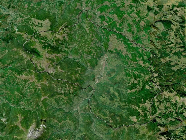 Berane Municipality Montenegro 高分辨率卫星地图 — 图库照片
