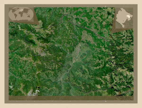 Berane Obec Černá Hora Satelitní Mapa Vysokým Rozlišením Umístění Velkých — Stock fotografie