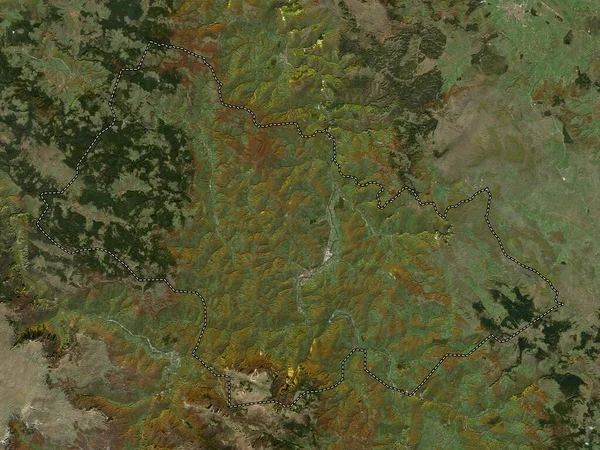 Bijelo Polje Municipio Montenegro Mapa Satelital Baja Resolución —  Fotos de Stock