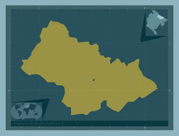 Bijelo Polje 黑山市 固体的颜色形状 角辅助位置图 — 图库照片