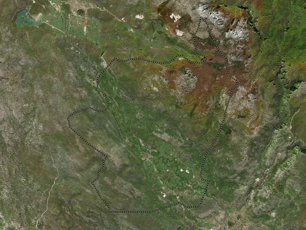 Danilovgrad Karadağ Belediyesi Düşük Çözünürlüklü Uydu Haritası — Stok fotoğraf