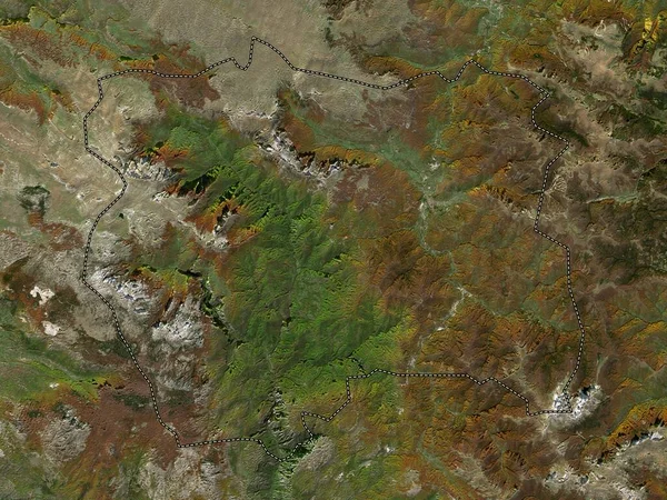 科拉辛 黑山市 低分辨率卫星地图 — 图库照片