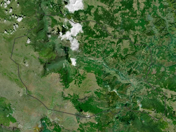 Mojkovac Montenegró Önkormányzata Nagyfelbontású Műholdas Térkép — Stock Fotó