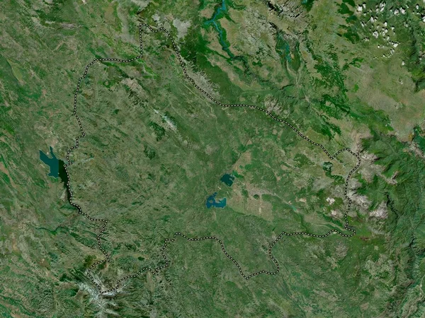 Niksic Montenegros Kommun Högupplöst Satellitkarta — Stockfoto